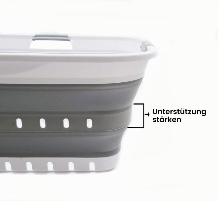 SAMMART 42L 2er-Set zusammenklappbarer Kunststoff-Wäschekorb-faltbarer Pop-Up-Aufbewahrungsbehälter/