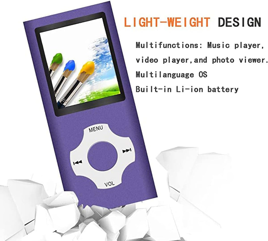MP3 Player mit 32GB MicroSD Speicherkarte, Tabmart MP4 Musik Player Unterstützung Audio Player Media