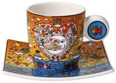 Espressotasse James Rizzi The Romance of the Sea - Pop Art