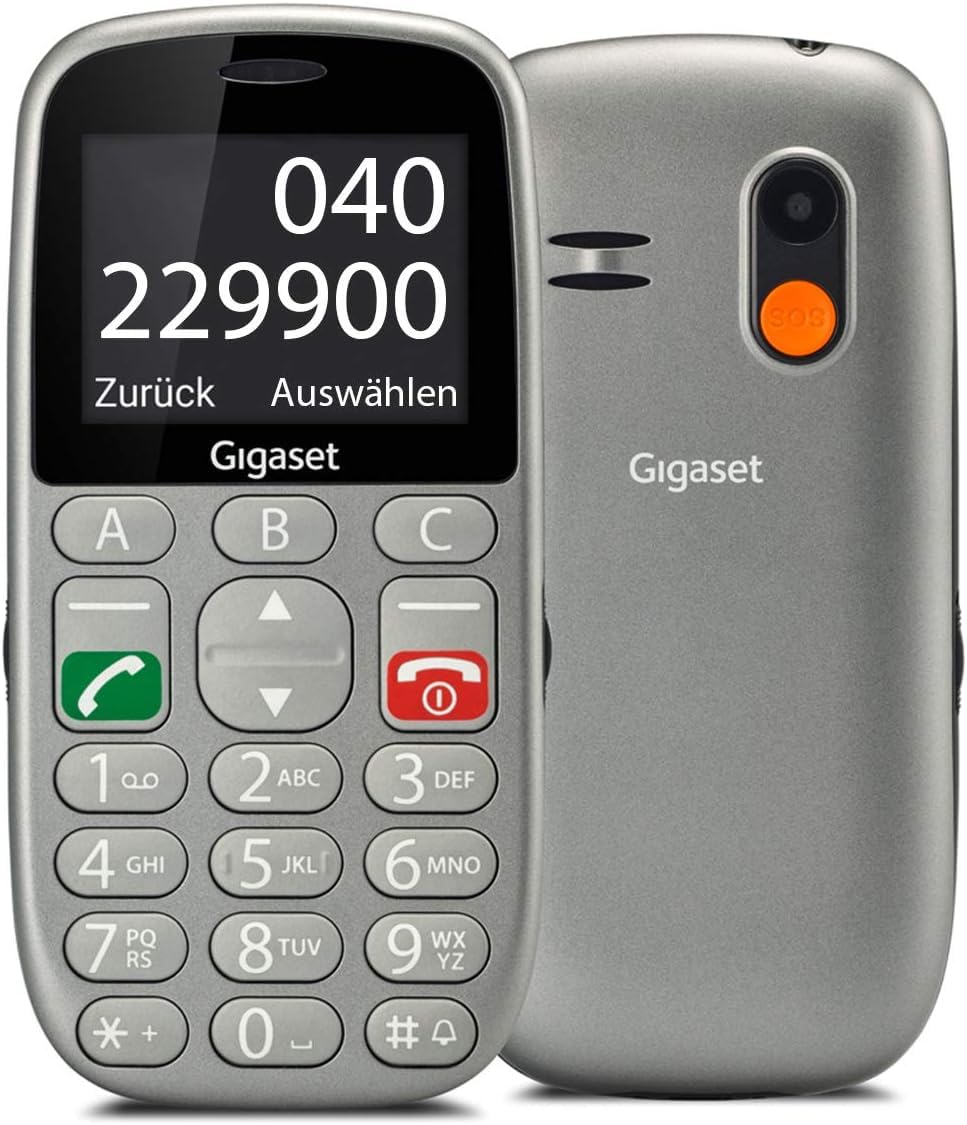 Gigaset GL390 GSM - Senioren Handy mit SOS-Notruf-Taste - grossem 2,2 Zoll Farbdisplay - einfache Be