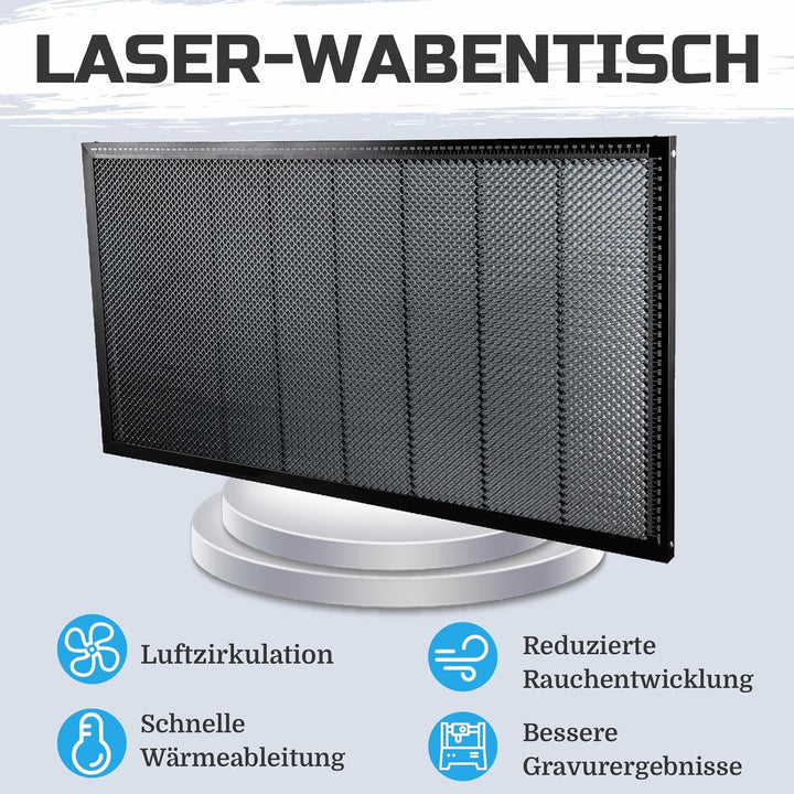TIOMIOSEA Laser Wabentisch,Laser Waben Arbeitstisch Honeycomb Wabenplatten 450 * 850 * 22mm,Laser Ho