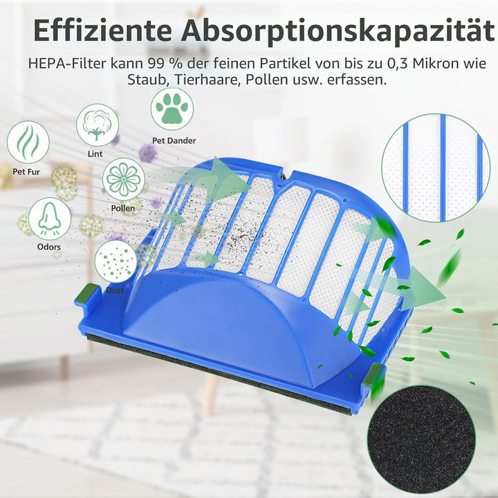 Isincer 14Pcs Ersatzteile für iRobot roomba 600 Serie 605 615 616 620 621 630 635 650 652 660 665 68
