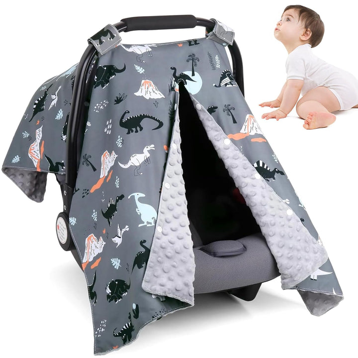 Baby-Autositzbezug, Sonnenschutz, atmungsaktiv, weich, Baby-Autositzbezug mit Druckknopf, für Kinder