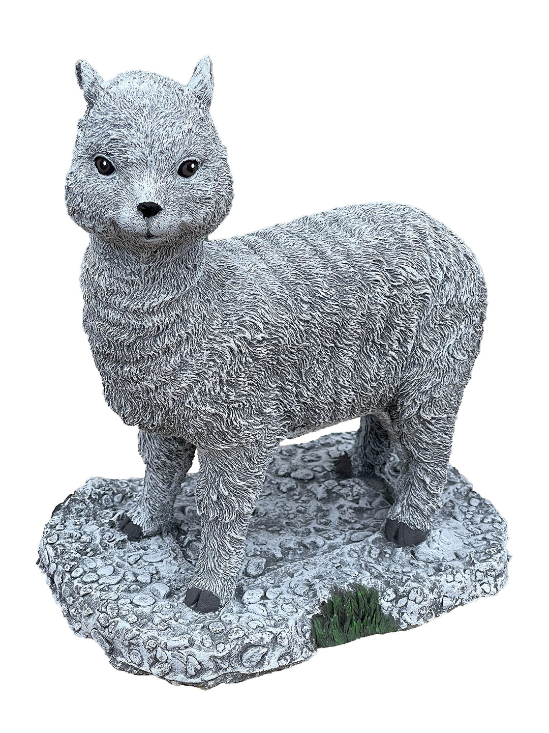 Stone and Style Steinfigur Alpaka frostfest Steinguss Gartenfigur wetterfest