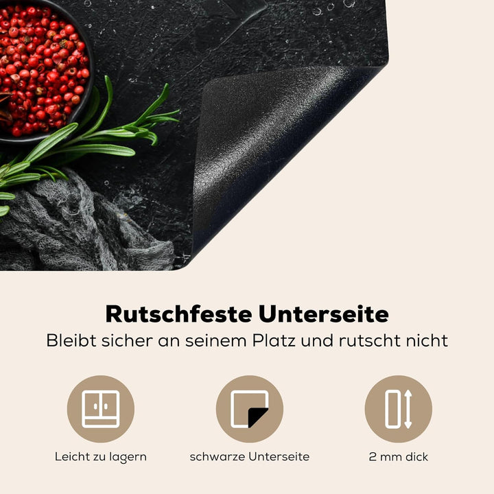 Herdabdeckplatte 70x52 cm Einteilig Küche Herdabdeckung Induktionsfeld Ceranfeld Herdabdeckplatten V