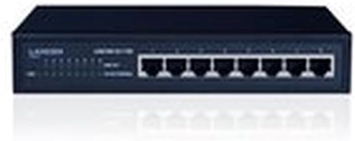 LANCOM GS-1108, Unmanaged Gigabit Ethernet Switch, 8 Ports (10/100/1000 MBit/s), geräuschlos durch l