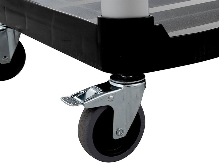 GastroHero Servierwagen Polypropylen Gross mit Rollen, 3 Ebenen, 102 x 50 x 96 cm Gastronomiebedarf