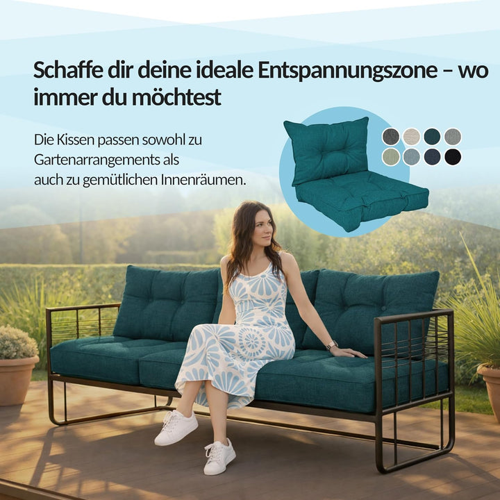 POKAR Loungekissen Sitzkissen Sitzauflagen Stuhl Stuhlkissen für Stuhl Rattanmöbel Gartenmöbel Kisse