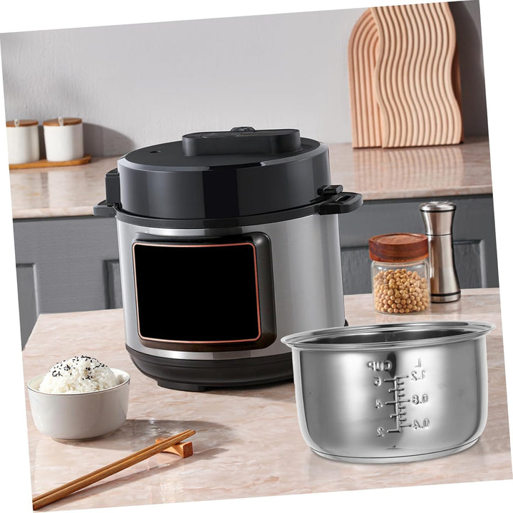 UPKOCH Innenkochtopf Aus Edelstahl 3 L Reiskocher-Innentopf Polierte Oberfläche Kochtopfeinsatz Wied