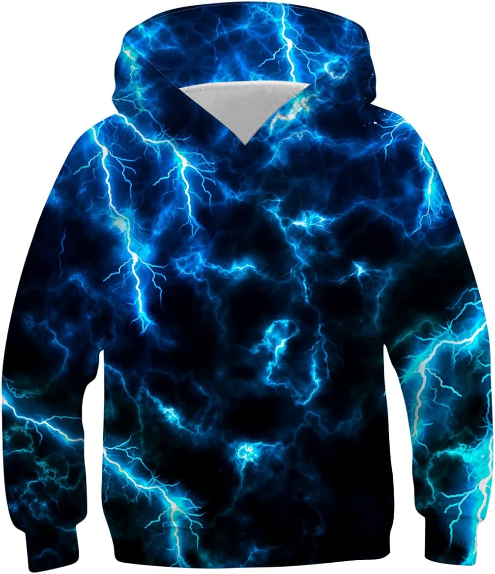 Belovecol Hoodie Jungen Mädchen Kapuzenpullover Neuheit 3D Druck Pullover Personalisierte Kapuzenpul