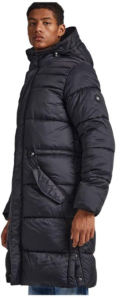 Pepe Jeans Herren Blai Puffer Parka S Schwarz (Black), S Schwarz (Black)