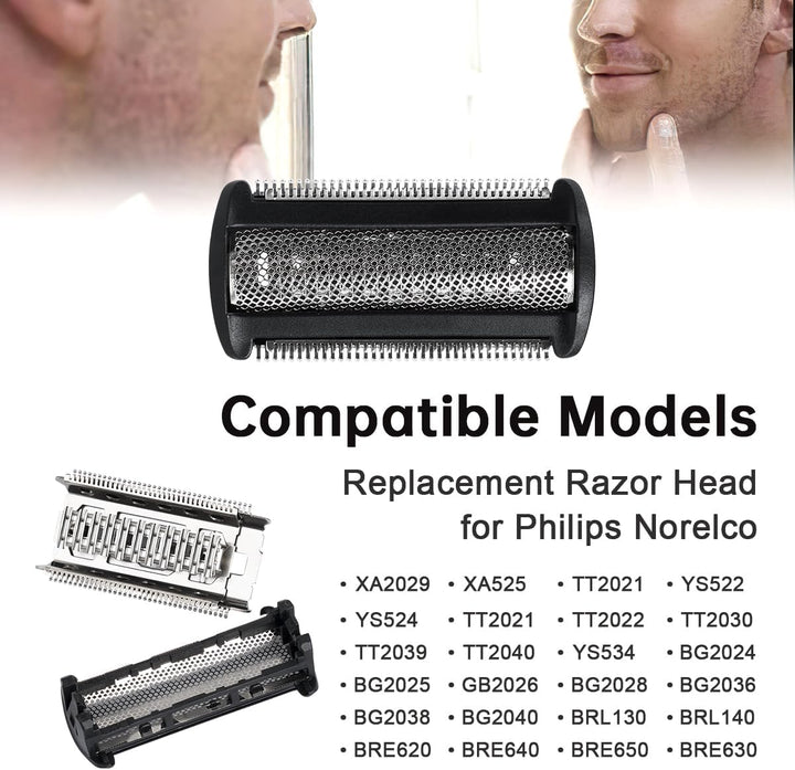 YanBan Ersatz-Scherkopf Kompatibel mit Philips BG2038, BG2036, BG2028, BG2026, BG2025, BG2024, BG204