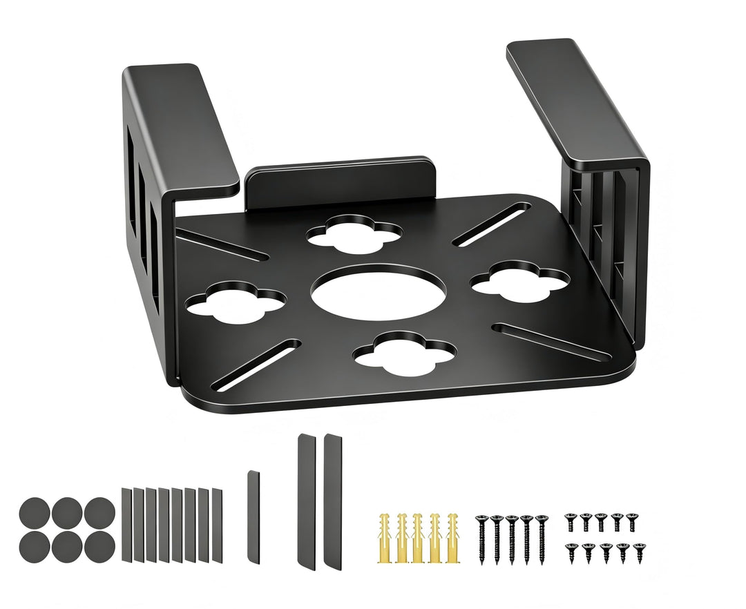 Wandhalterung für Mac mini M4/M4 Pro | Host-Aufbewahrungsbox unter dem Bürotisch, VESA-Wandmontage,