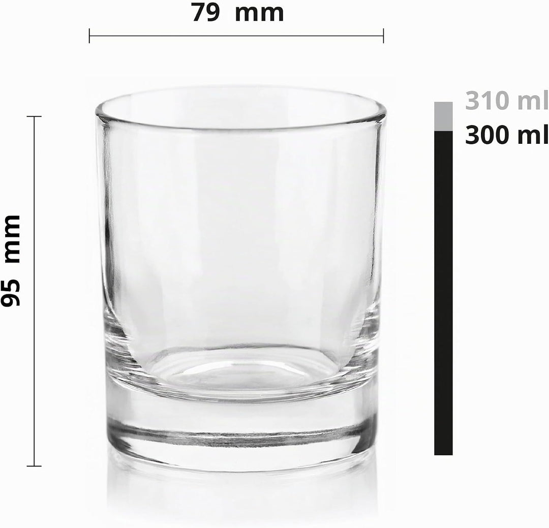 Glasmark KROSNO 1992 Kerzengläser Set 6 Stück Kerzen Gläser zum Kerzenmachen Transparent Leer DIY 31