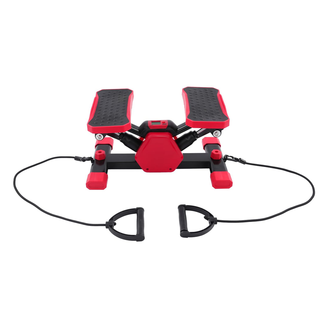 Pedaltrainer mit LCD-Display, Arm- und Beintrainer mit Zugseilen, kompakt | Noppenpedale und ergonom