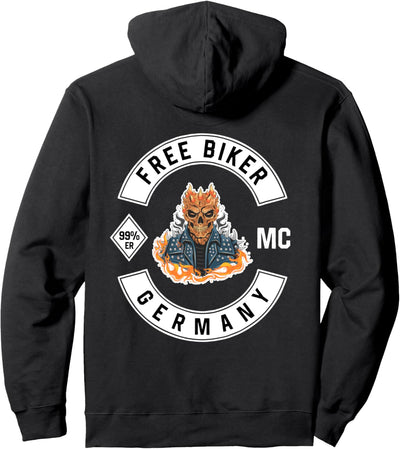 Free Biker Germany MC Bikershirts Biker Pullover Hoodie