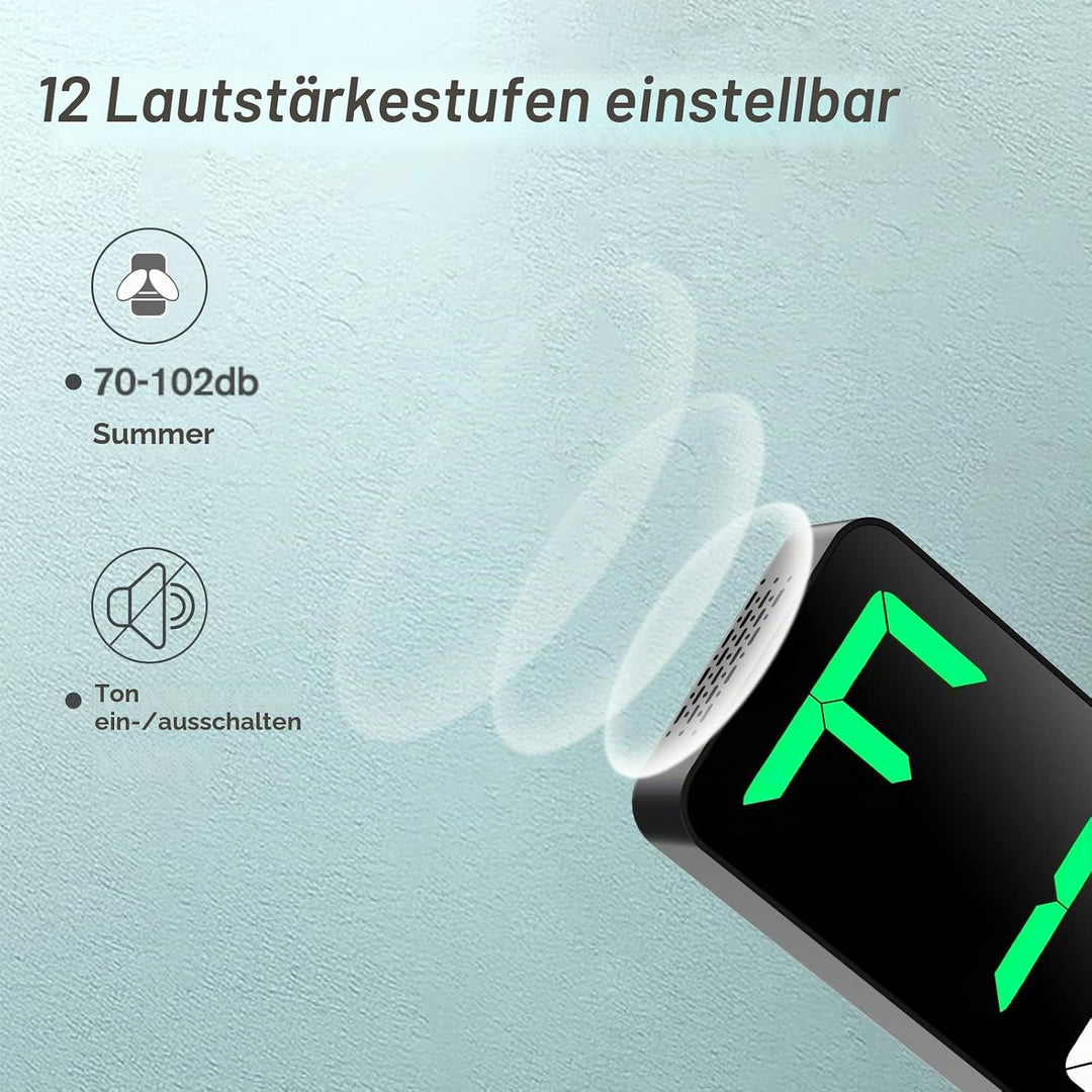 Gym Timer 15" Grosse LED-Anzeige Wanduhr|Intervall-Workout|Countdown &amp; Up|Stoppuhr|12 Einstellbare L
