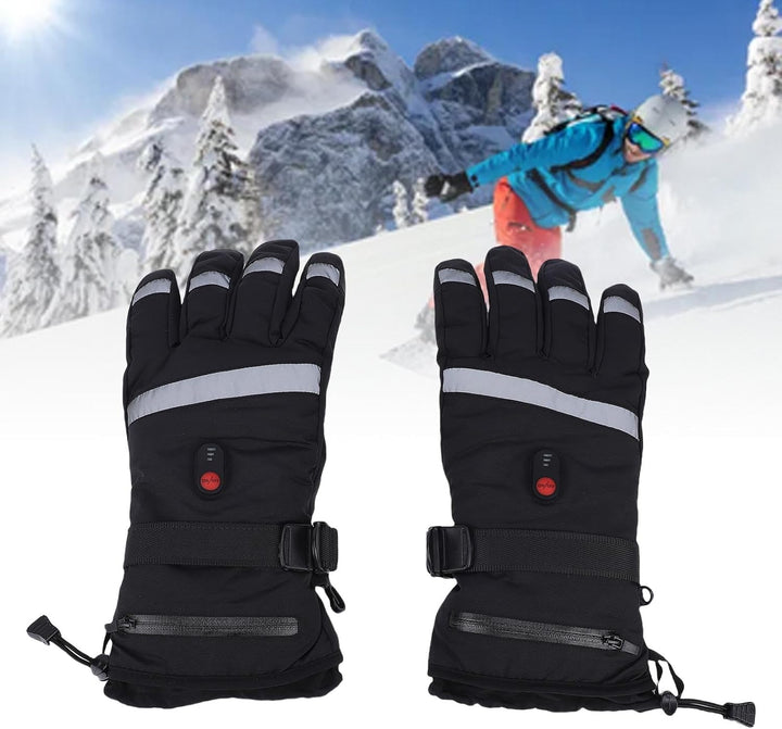 Sorandy Beheizte Hand Schuhe, Wiederaufladbare Batterie-Heizhandschuhe, 3-stufige Grosse Heizfläche,