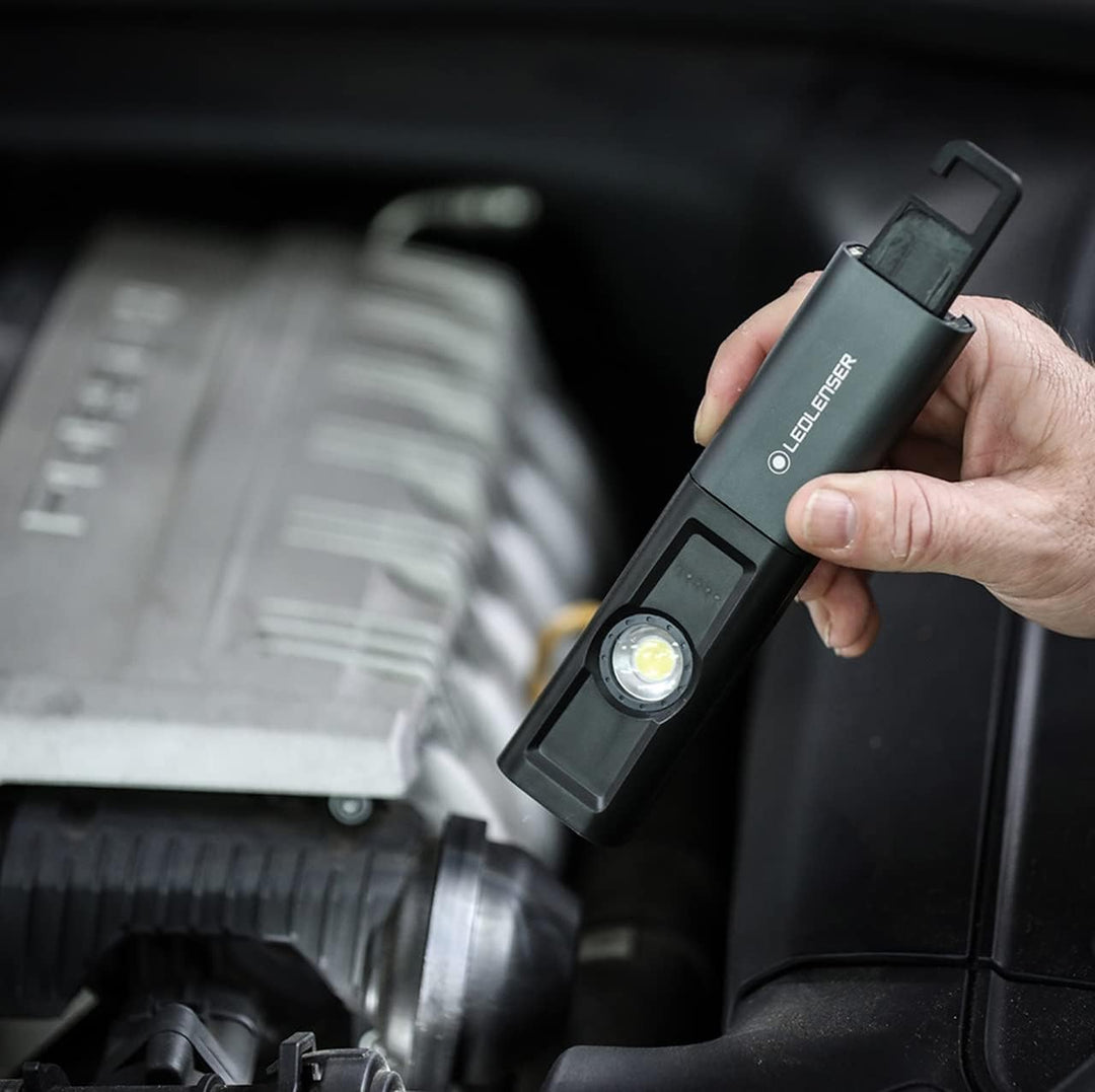 Ledlenser iW5R Arbeitsleuchte LED, aufladbar, IP54, 300 Lumen, Flood-Spot-Modus, flexible Befestigun