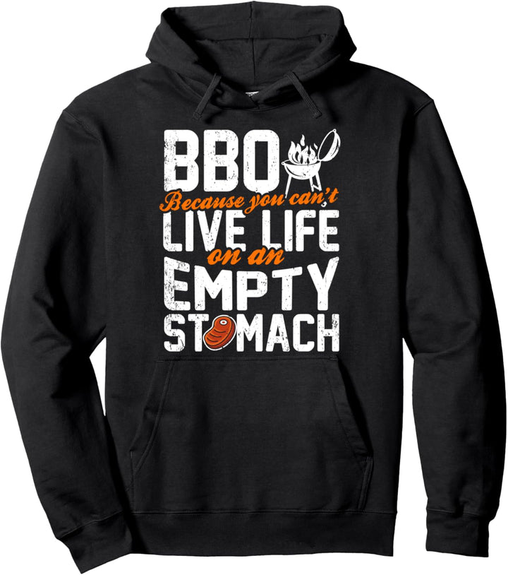 BBQ Food - Barbecue BBQ Smoker Grill Chef Pullover Hoodie