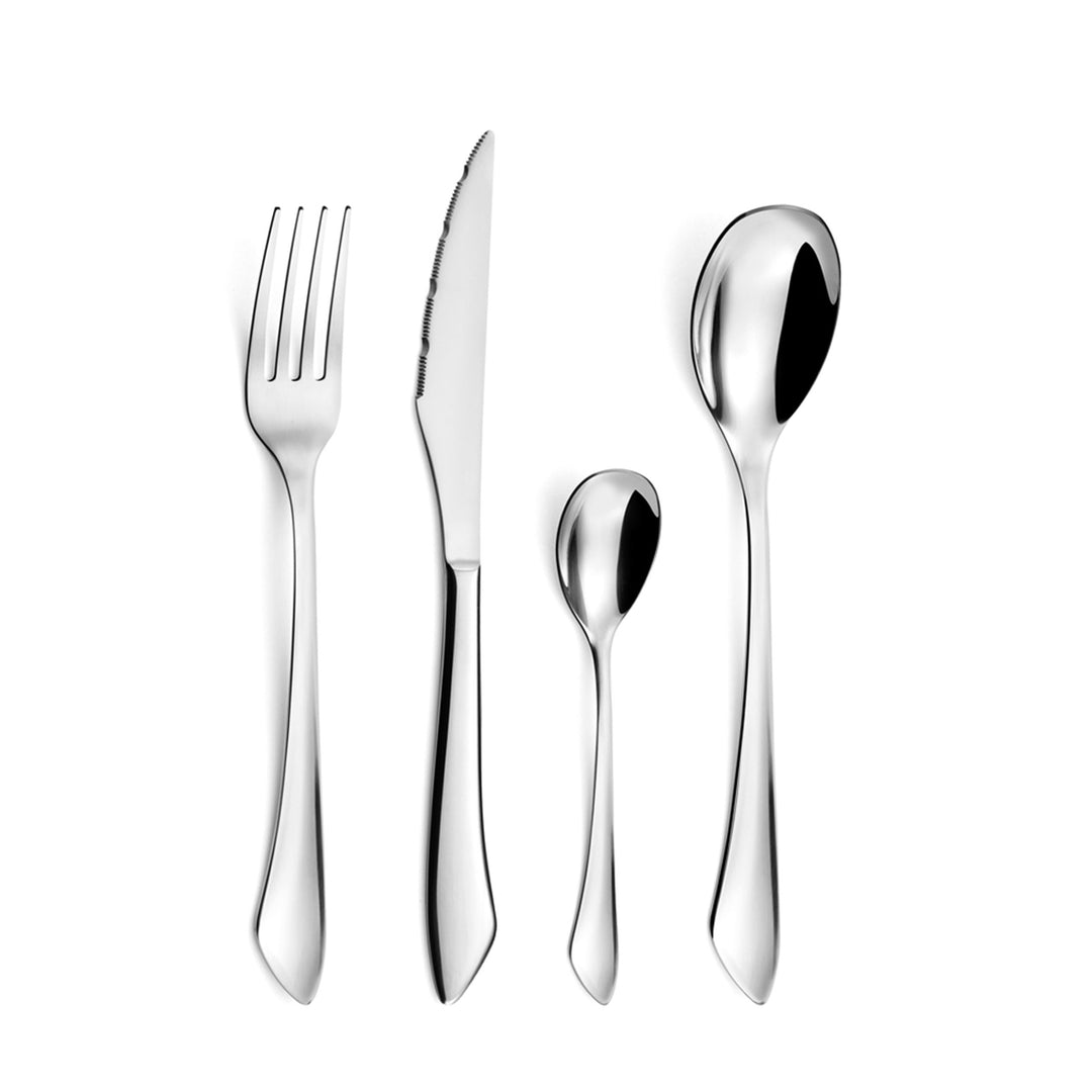 Amefa INSTINCT Besteck Set 6 Personen | 24-teilig | Edelstahl 18/0 hochglanzpoliert | je 6x Tafelgab