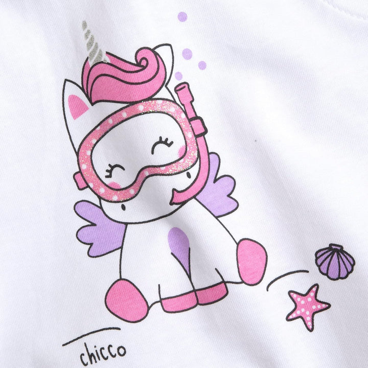 Chicco Mädchen Set aus T-shirt und Shorts Overall (1er Pack) 3 Monate Rose, 3 Monate Rose