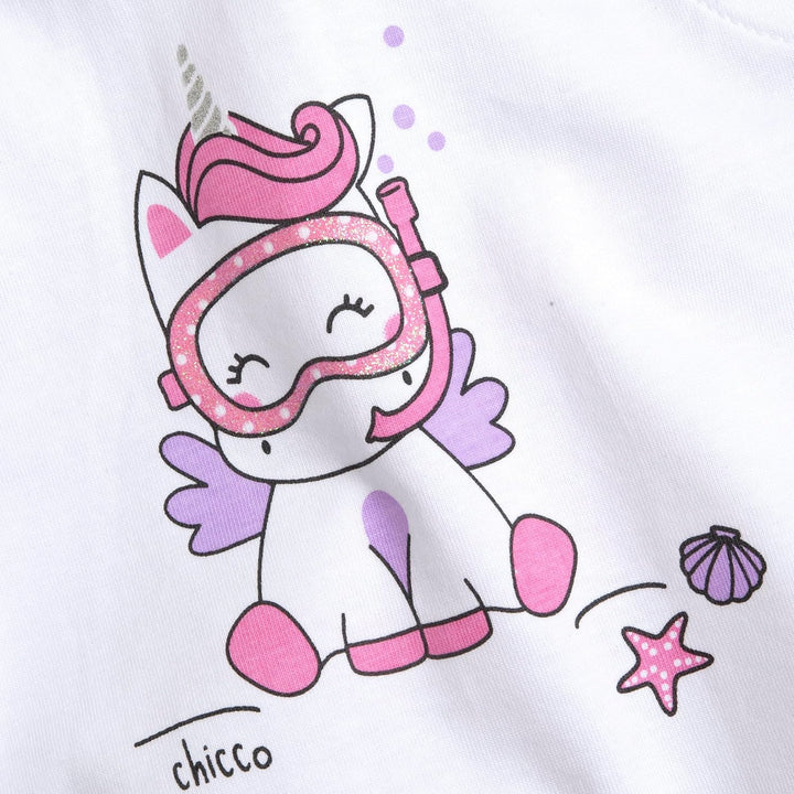 Chicco Mädchen Set aus T-shirt und Shorts Overall (1er Pack) 12 Monate Rose, 12 Monate Rose