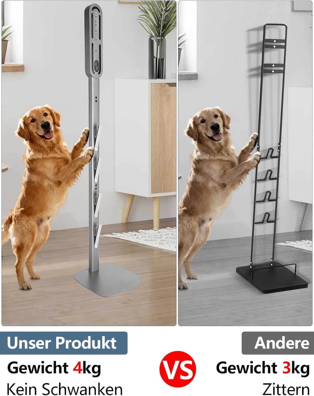 mepure Premium Wandhalterung in Silber – Moderne Halterung mit Ladestation, kompatibel mit Dyson Gen