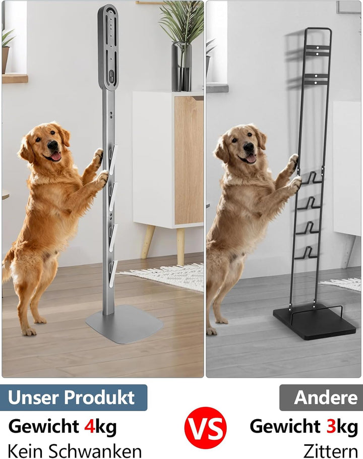 mepure Premium Wandhalterung in Silber – Moderne Halterung mit Ladestation, kompatibel mit Dyson Gen