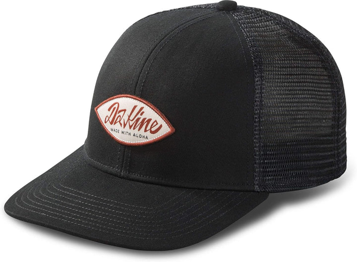 Dakine Surf Script Trucker Cap Mütze Schwarz - Baumwolltwill mit gebogener Krempe - Verstellbarer Dr