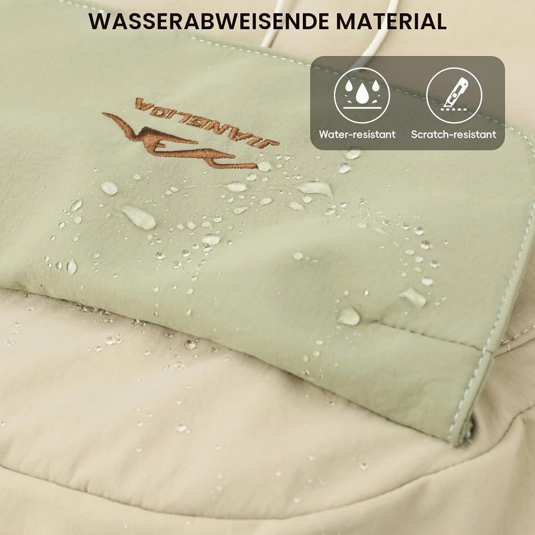 Amythe Schulranzen Jungen Teen 10-18 Jahre Wasserdicht Brustgurt 30 L, Khaki, Khaki