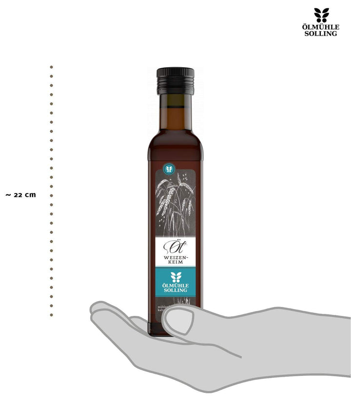 Ölmühle Solling Weizenkeimöl nativ, mechanisch kaltgepresst - Glasflasche, 1er Pack (1 x 250 ml) 1.5