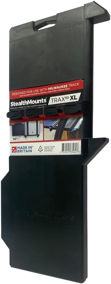 StealthMounts Trax90 XL Führungsschiene für Milwaukee | 90° Winkelsägeführung für Tauchsägen, Tauchs