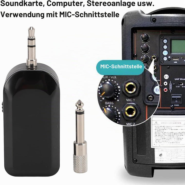 FILFEEL 2,4G Kabelloses Instrumentenmikrofon für Saxophon und Gitarre – HiFi-Klangqualität und Flexi