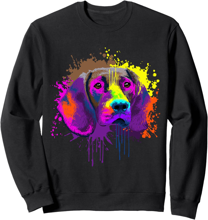 Splash Art Bloodhound Hundehalter Geschenkidee Hunde Sweatshirt