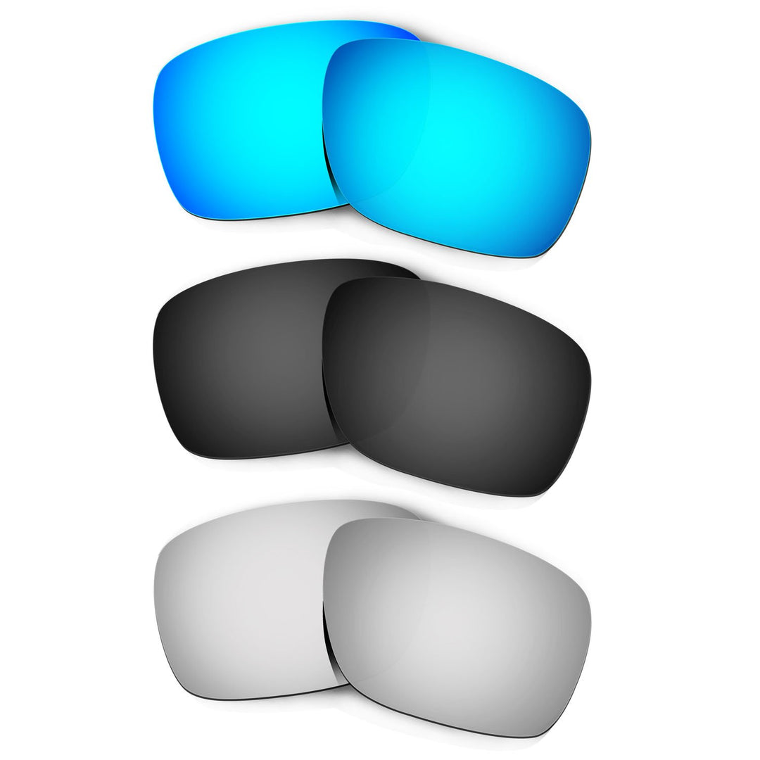 HKUCO Plus Replacement Lenses For Oakley Turbine - 3 pair Combo Pack