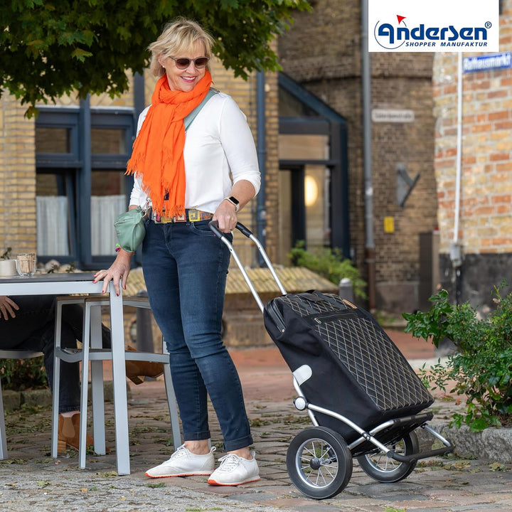 ANDERSEN Einkaufstrolley - Royal Shopper Inra schwarz, Schwarz