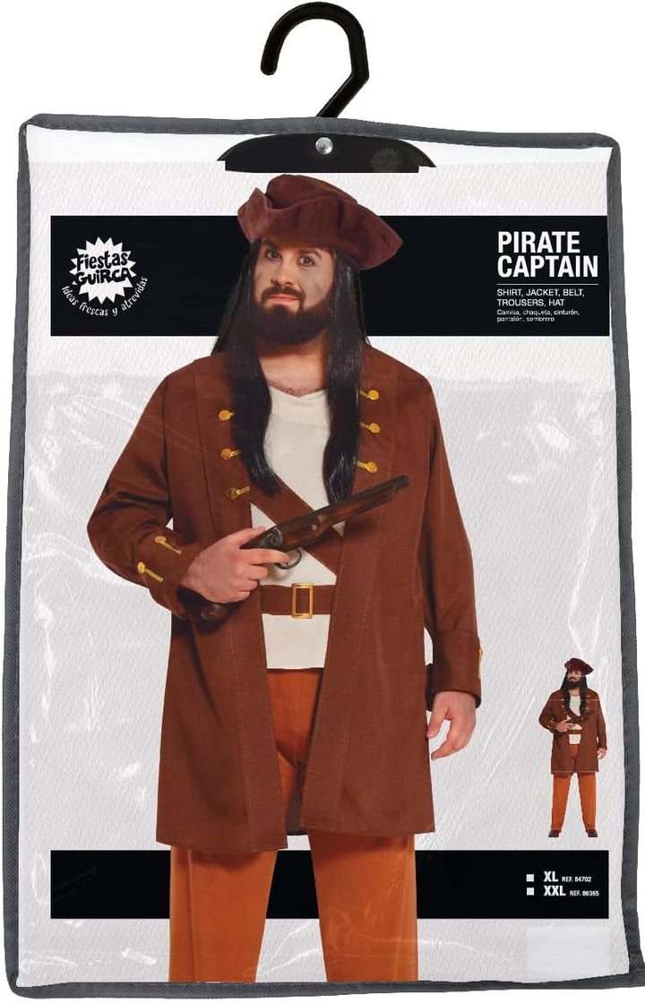 FIESTAS GUIRCA Piraten Kapitän Kostüm Jungen – See Krieger Outfit mit Piratenhut für Jungen 14-16 Ja