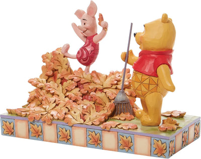 Enesco Jim Shore Disney Traditions 6008990 Figur Pooh und Ferkel, Orange, 5.43 in H x 3.54 in W x 7.