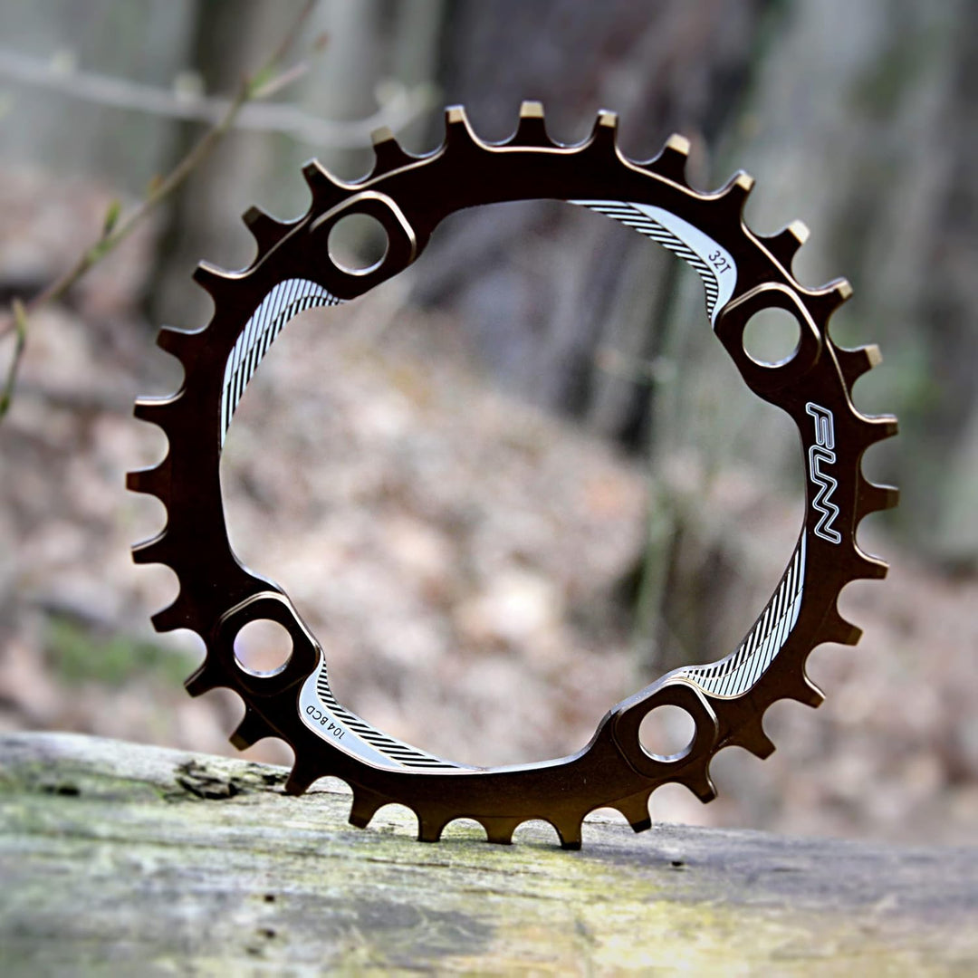 FUNN Solo Narrow Wide Kettenblatt für 9 10 11 12 Gang Kette, passend für Kurbelgarnitur mit 104mm BC