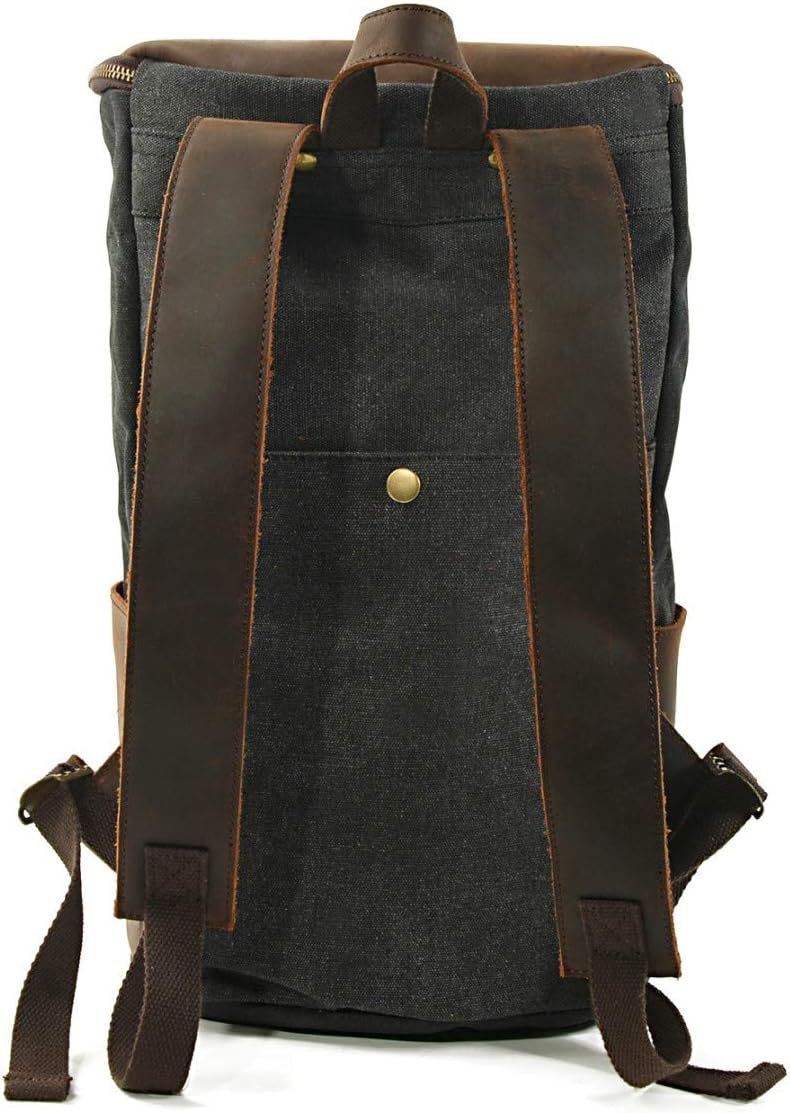 Motorrad Gepäckrolle VG7 Hecktasche Vintage 25Ltr inkl. Spanngurte schwarz