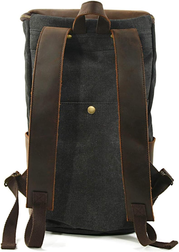 Motorrad Gepäckrolle VG7 Hecktasche Vintage 25Ltr inkl. Spanngurte schwarz