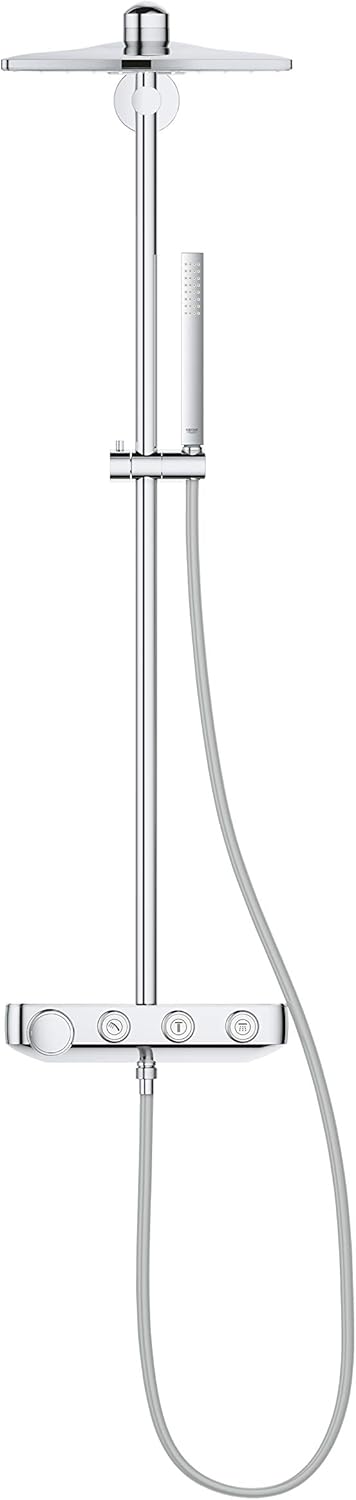 GROHE Euporia Smartcontrol 310 Cube Duo - Duschsystem mit Thermostatbatterie (wassersparend, 3 Strah