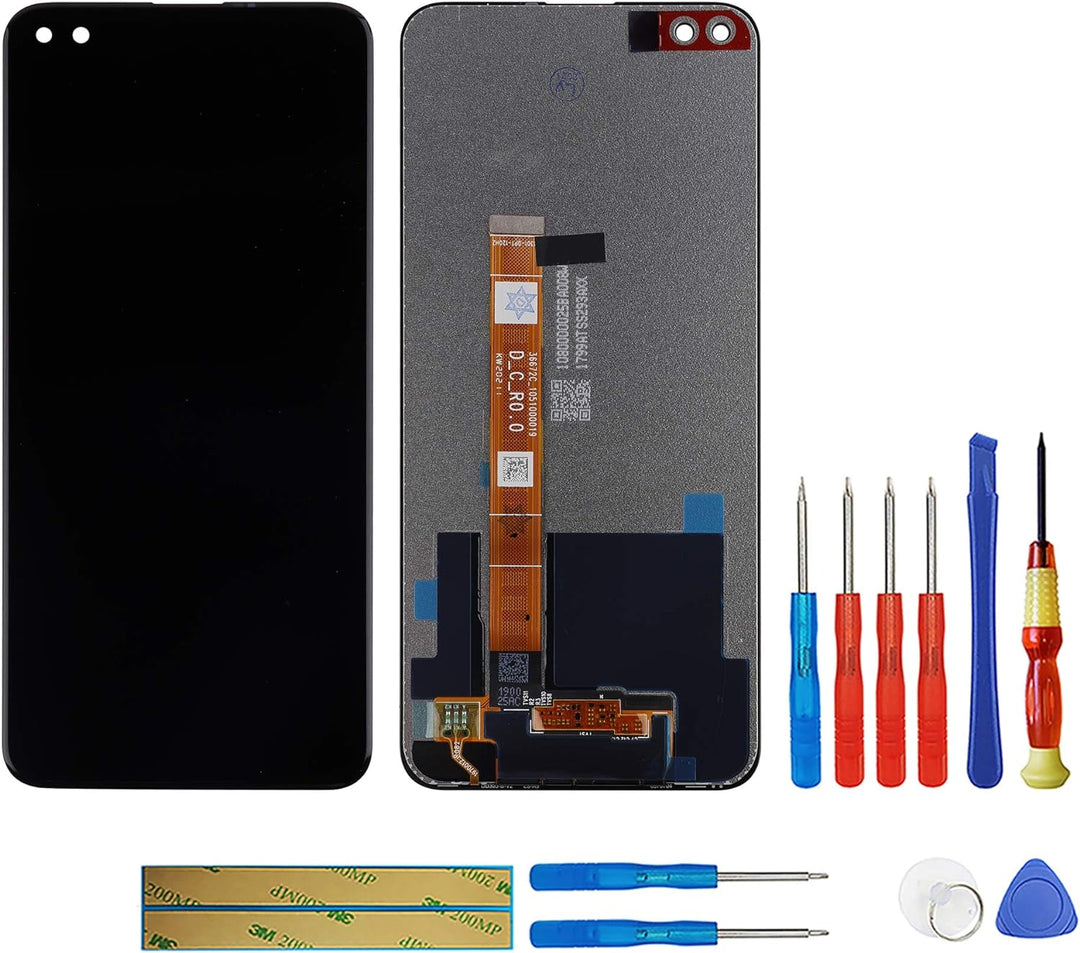 swark LCD Display Kompatibel mit Oppo Reno 4Z 5G CPH2065 (Schwarz Ohne Rahmen) Touchscreen + Tools