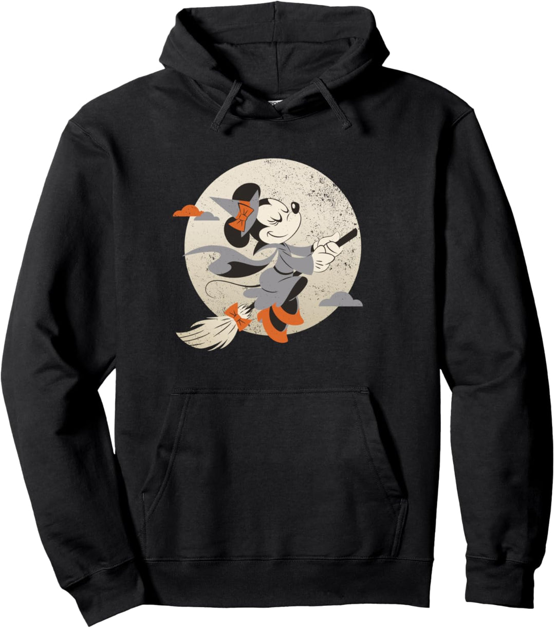 Disney Minnie Mouse Flying Witch Costume Halloween Pullover Hoodie