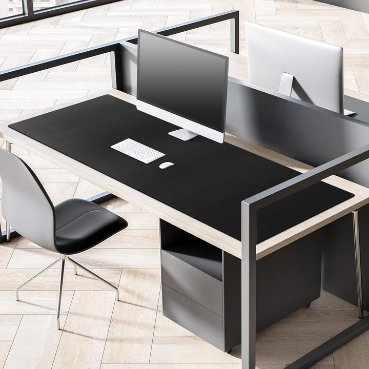 MAIDERN Schreibtischunterlage Leder & Kork, Doppelseitiges Schreibtischunterlage papier 150 x 50cm,