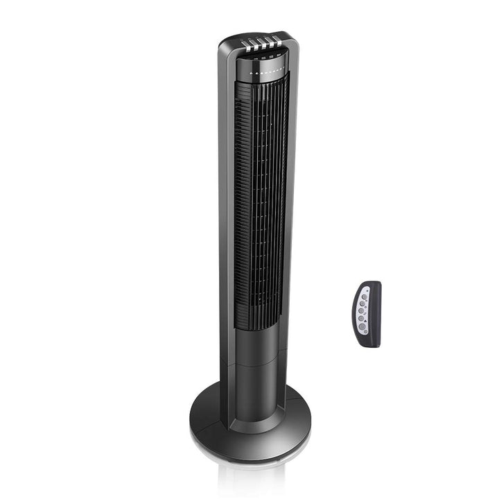 Airvention Turmventilator mit Fernbedienung, 109cm, leise, 100° oszillierender Säulenventilator, Sta