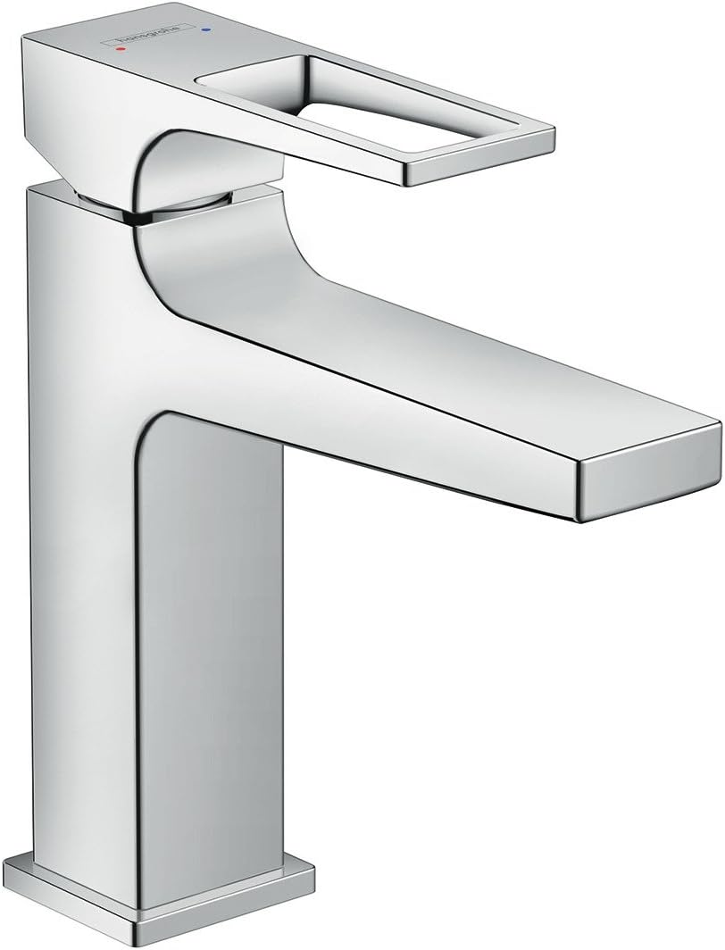 hansgrohe Wasserhahn Metropol (Armatur mit Auslauf Höhe 110 mm und Zugstangen-Ablaufgarnitur) Chrom