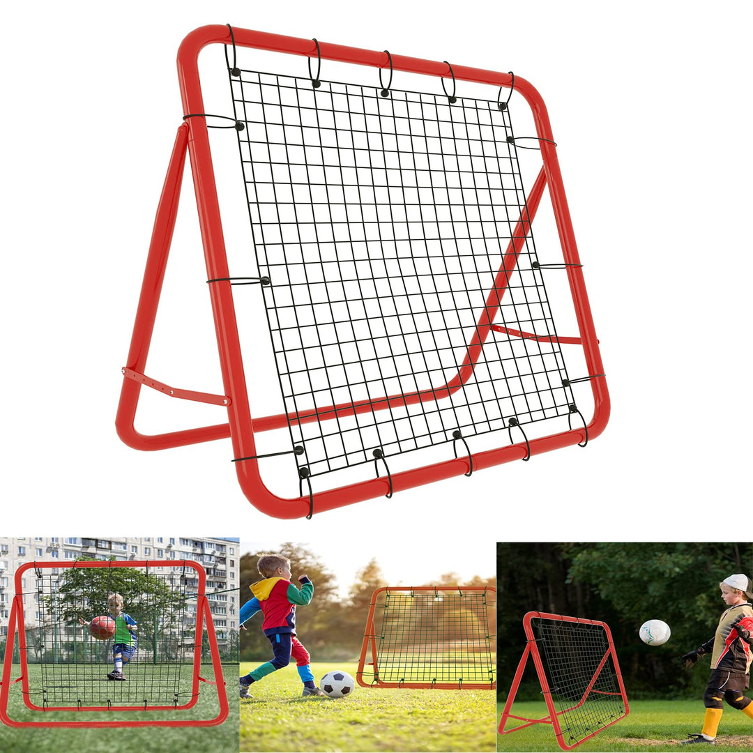 YRHome Fussball Rebound Netz Prellwand 100cm Kicker für Fussball Rückprallwand Verschiedene Ballspor