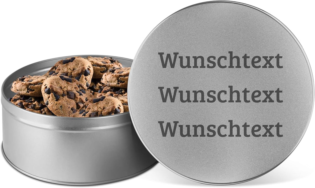 printplanet® - XL Keksdose personalisiert - Keks-Dose mit eigenem Wunschtext personalisieren - Plätz